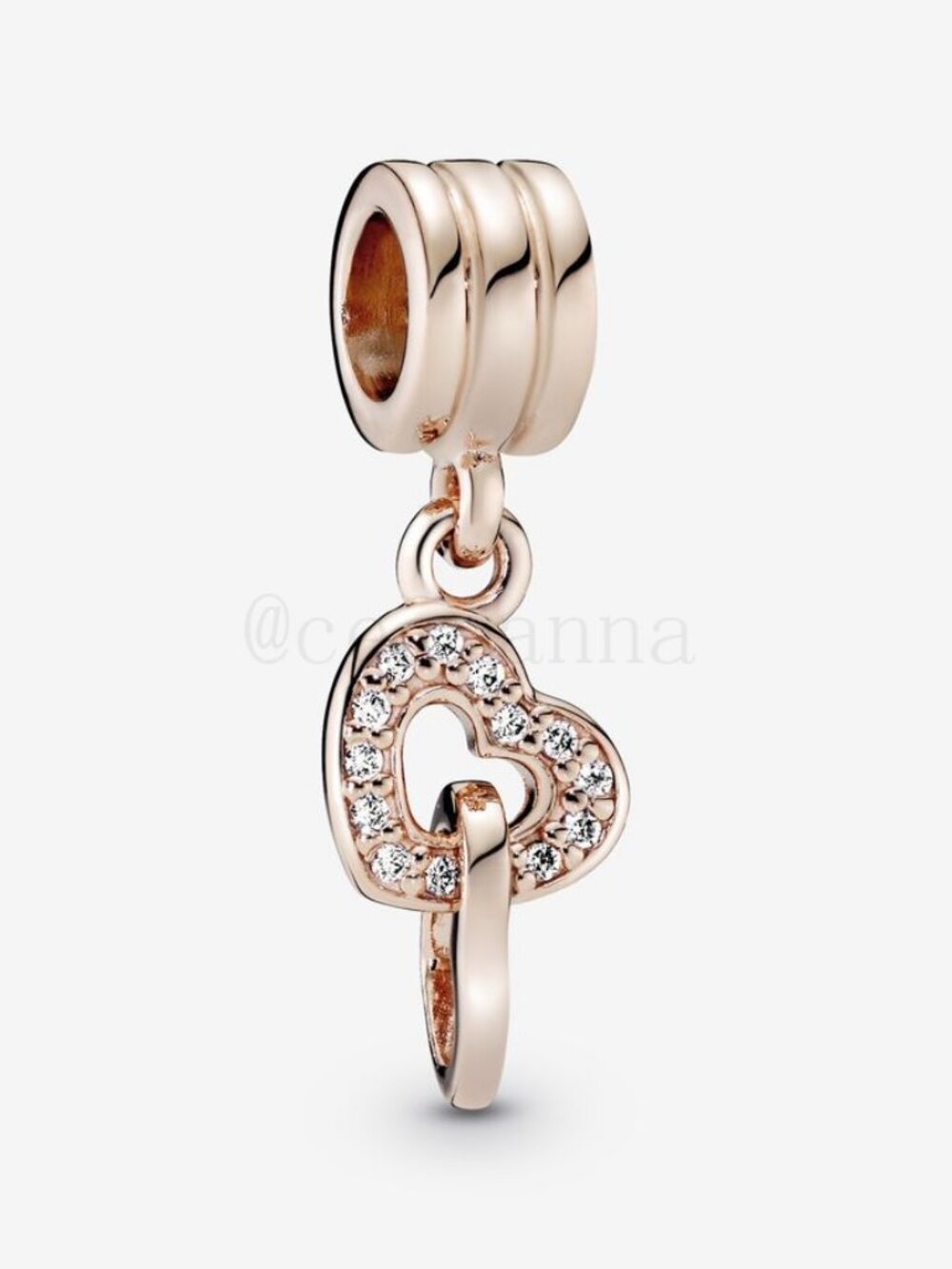Pandora Interlocking Hearts Dangle Charm